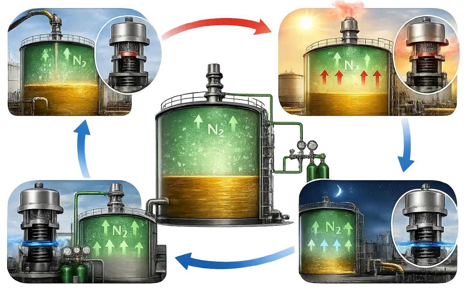 What Is Nitrogen Blanketing and Why Do These Tanks Need Breather Valves?