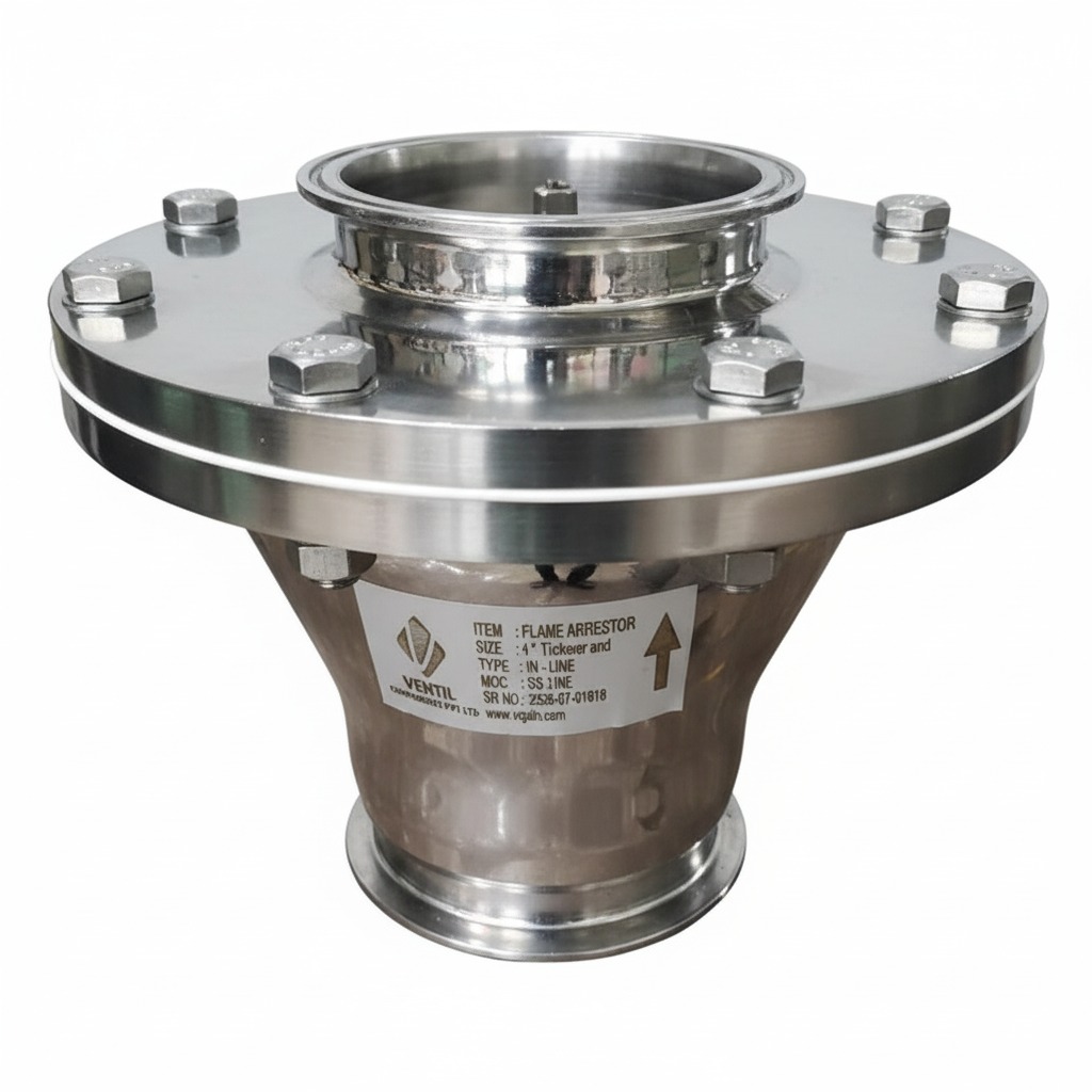 Ventil’s In Line Flame Arrester in Fluid Bed System